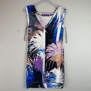 Trina Turk Medini‎ Watercolor Palm Tree Dress NEW
